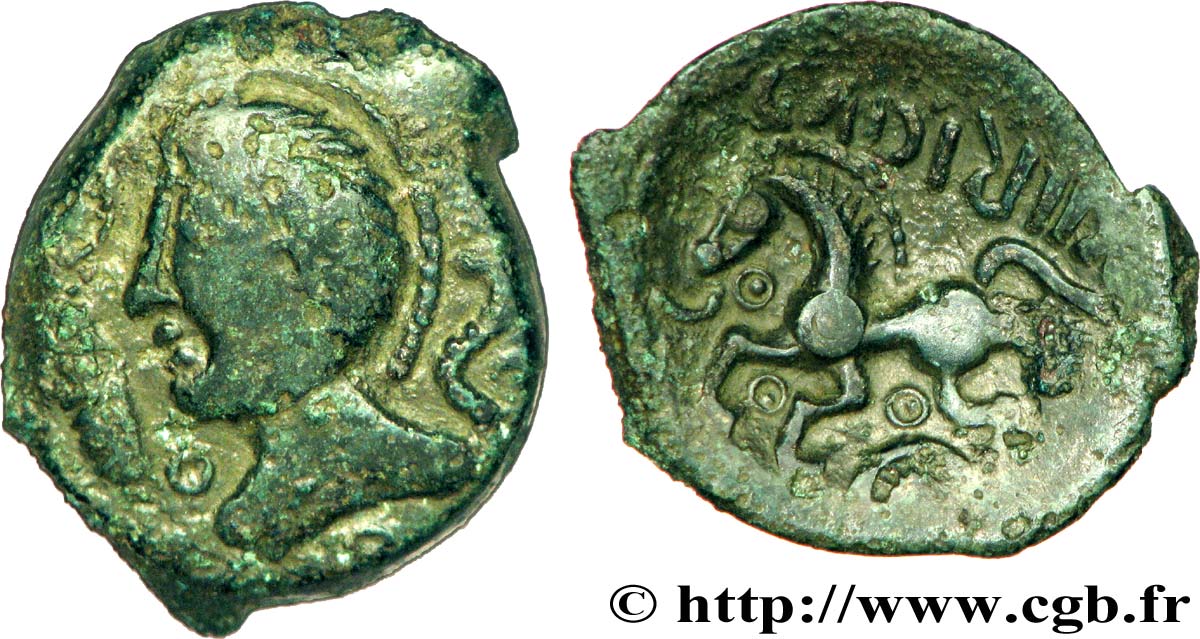 PAGUS CATUSLUGI - Sanctuaire de BOIS L ABBÉ (Seine-Maritime) Bronze VIIRICIVS, classe I TTB/TTB+