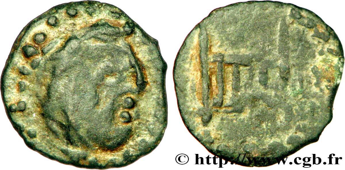 GALLIA BELGICA - BELLOVACI (Area of Beauvais) Bronze, imitation de l autel de Lyon, “type de Vendeuil-Caply” VF