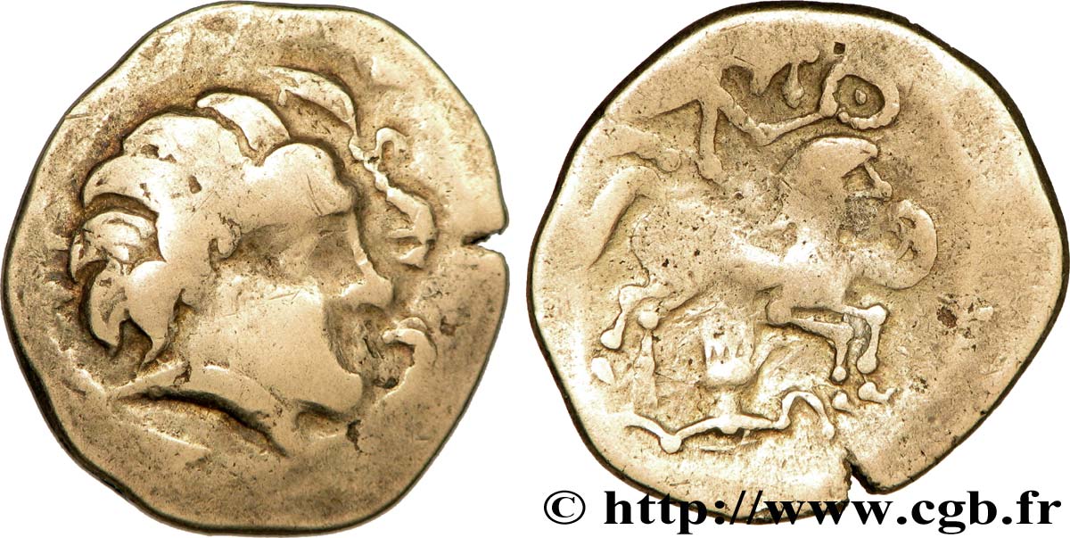 GALLIA - PICTONES (Regione di Poitiers) Statère d’électrum à la main BB/q.BB
