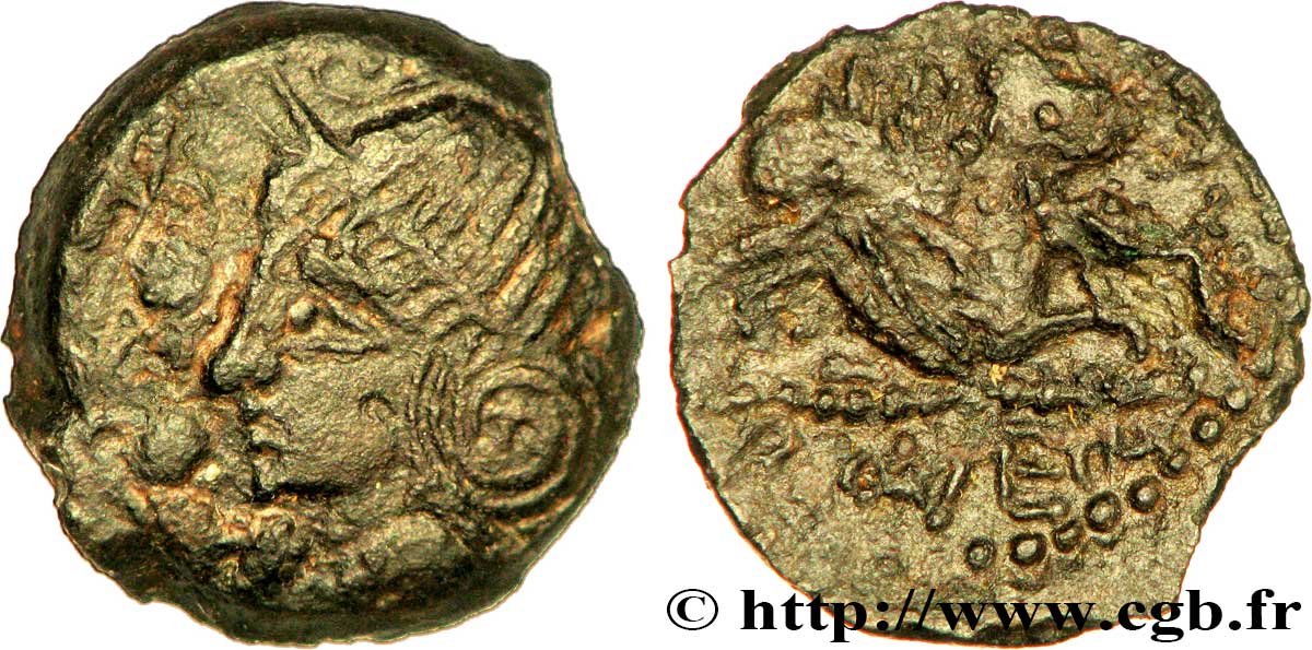GALLIEN - BELGICA - MELDI (Region die Meaux) Bronze ROVECA ARCANTODAN, classe Ib S
