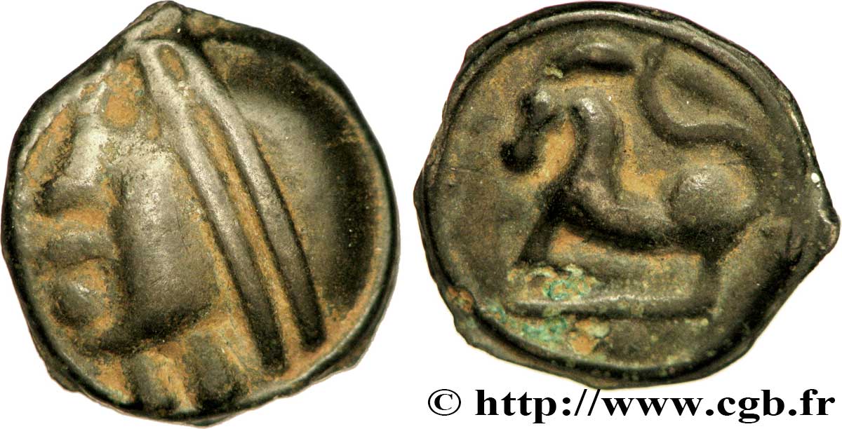 SÉQUANES (Région de Besançon) Potin à la grosse tête TTB+