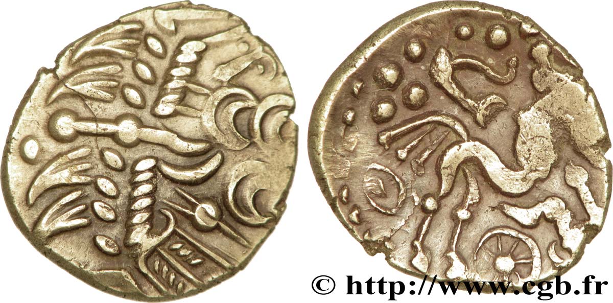 ATREBATES / REGNI Statère d or du type suession MS/AU