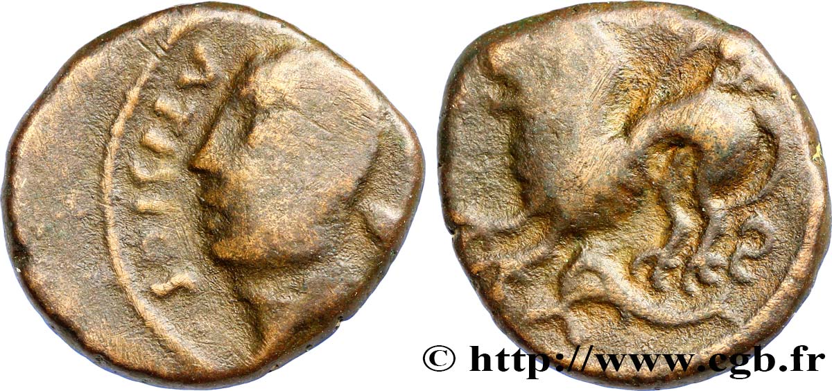 GALLIA BELGICA - REMI (Area of Reims) Bronze ATISIOS REMOS, classe II VF