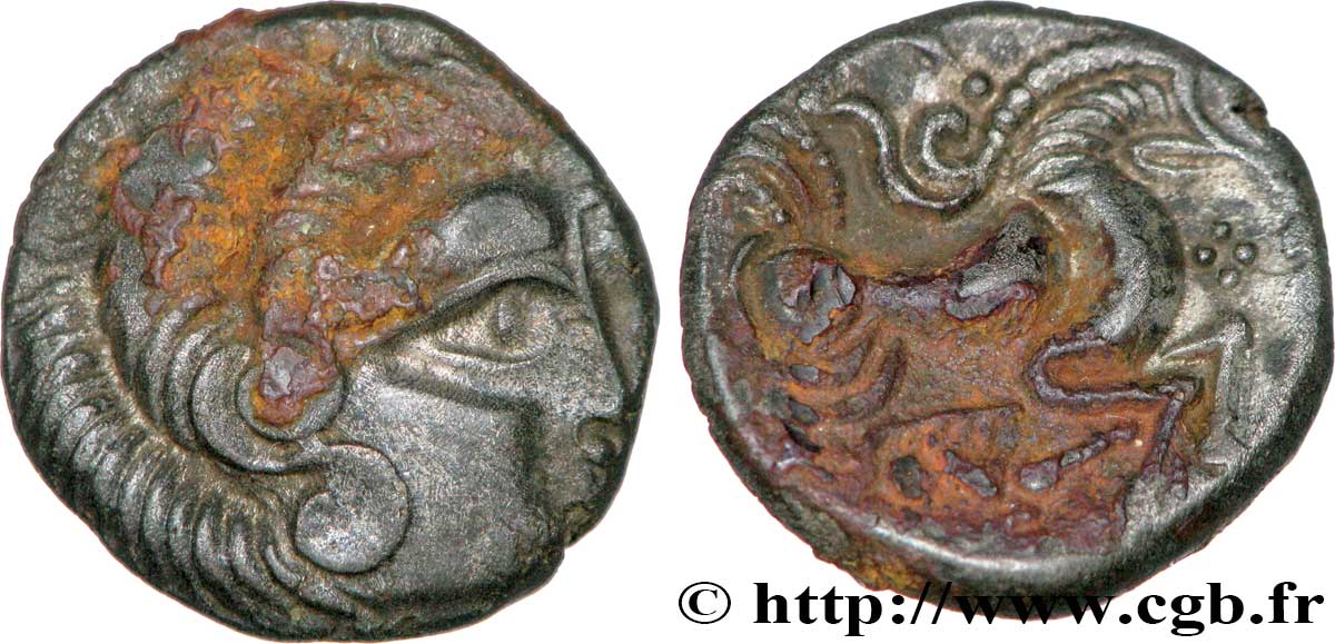 GALLIA - ARMORICA - CORIOSOLITÆ (Regione di Corseul, Cotes d Armor) Statère de billon, classe II au nez pointé q.SPL/SPL