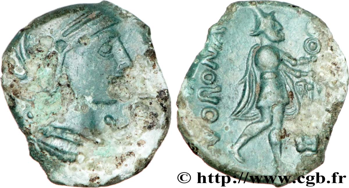 TURONES (Area of Touraine) Bronze VORONA AU/XF