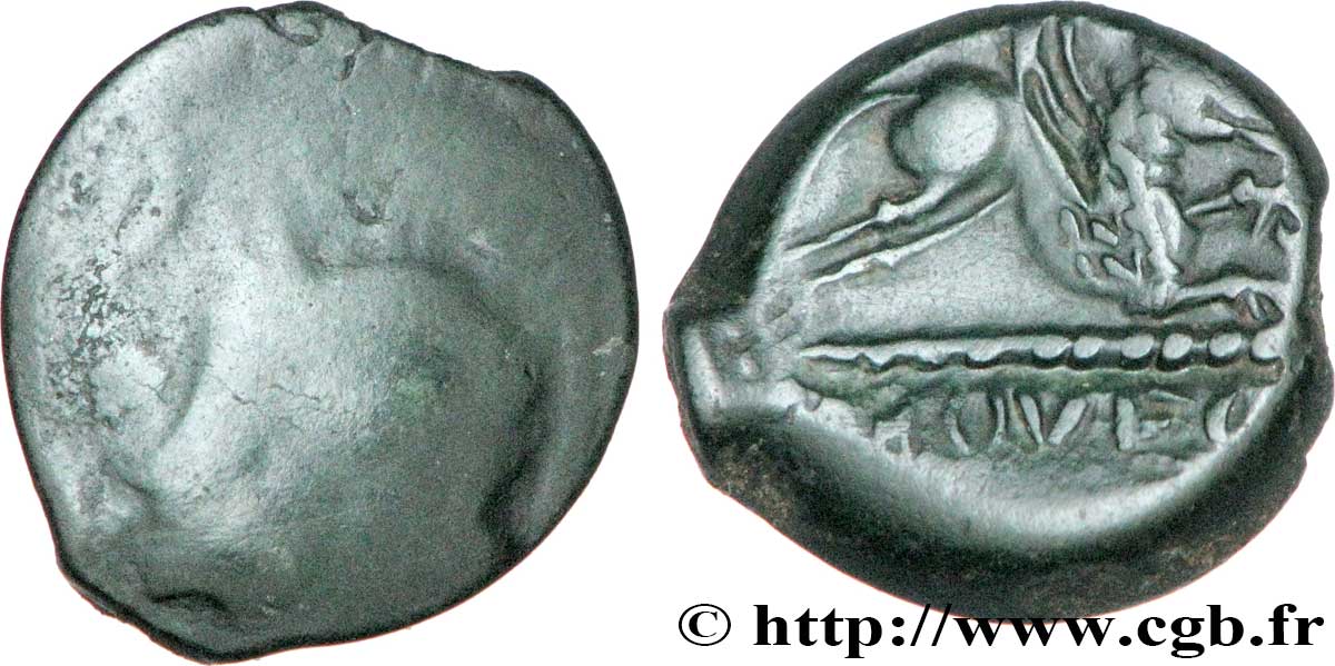 GALLIA BELGICA - MELDI (Regione di Meaux) Bronze ROVECA ARCANTODAN, classe Ib q.MB/q.SPL