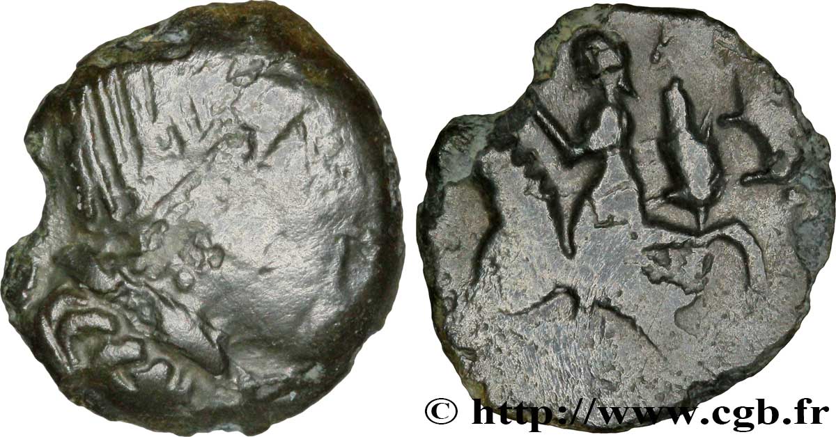 GALLIA - LEMOVICES (Región de Limoges) Bronze CONNO EPILLOS SEDVLLVS, revers à gauche BC+