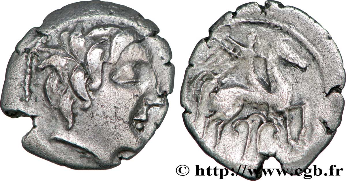 PICTONS (Région de Poitiers) Drachme au cavalier ailé - trésor d’Ouzilly TTB+