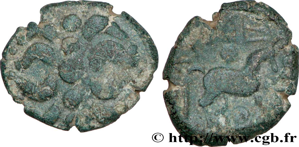 GALLIEN - BELGICA - NERVII (Belgien) Bronze au rameau VARTICEO SS