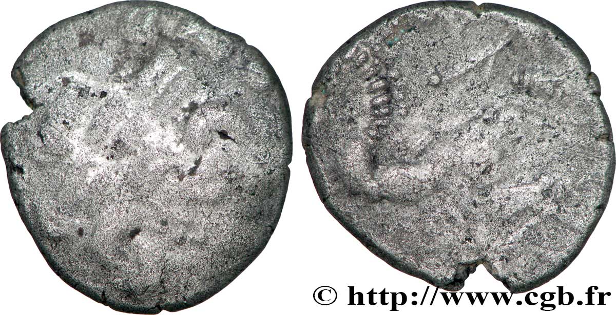 GALLIA - AULERCI DIABLINTES (Región de Jublains) Statère de billon au personnage allongé, stylisé BC