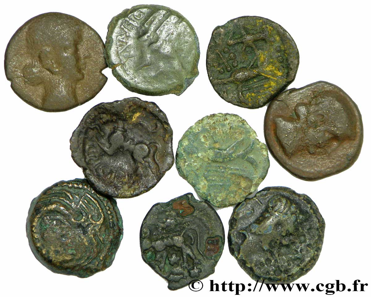Gallia Lot de 9 bronzes lote