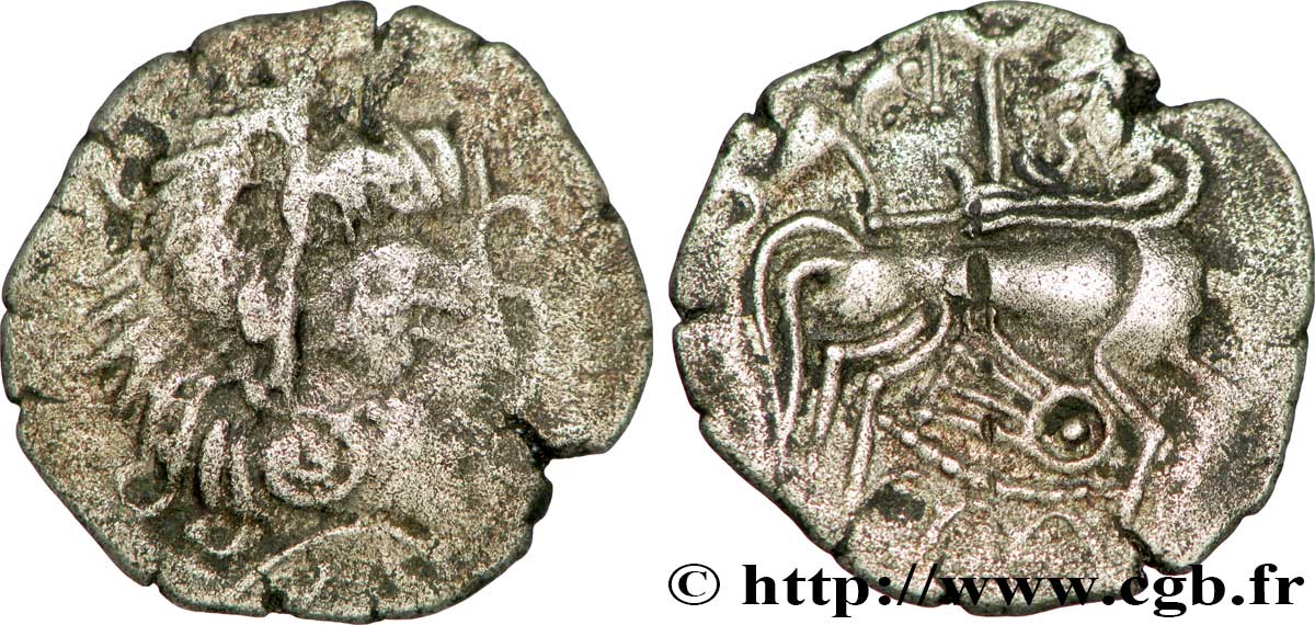 GALLIEN - ARMORICA - CORIOSOLITÆ (Region die Corseul, Cotes d Armor) Statère de billon, classe Vb SS/fVZ