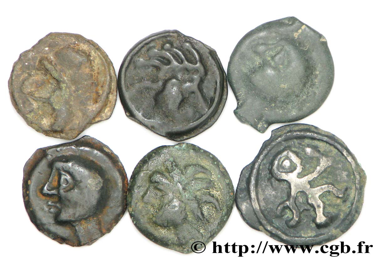 SÉNONS (région de Sens) Lot de 6 potins lot