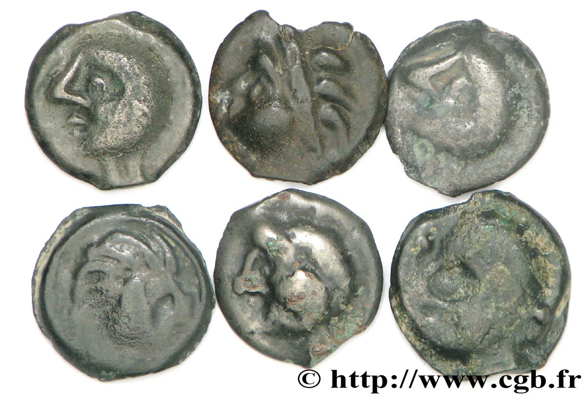 SÉNONS (région de Sens) Lot de 6 potins lot