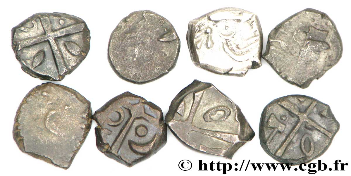 VOLQUES TECTOSAGES (région de Toulouse) Lot de 8 drachmes à la croix, variées lot