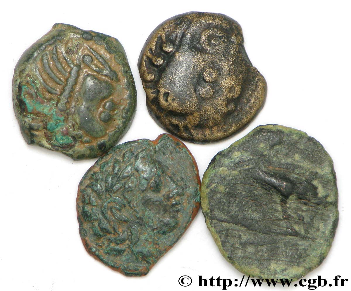 Gallia Lot de 4 bronzes lote
