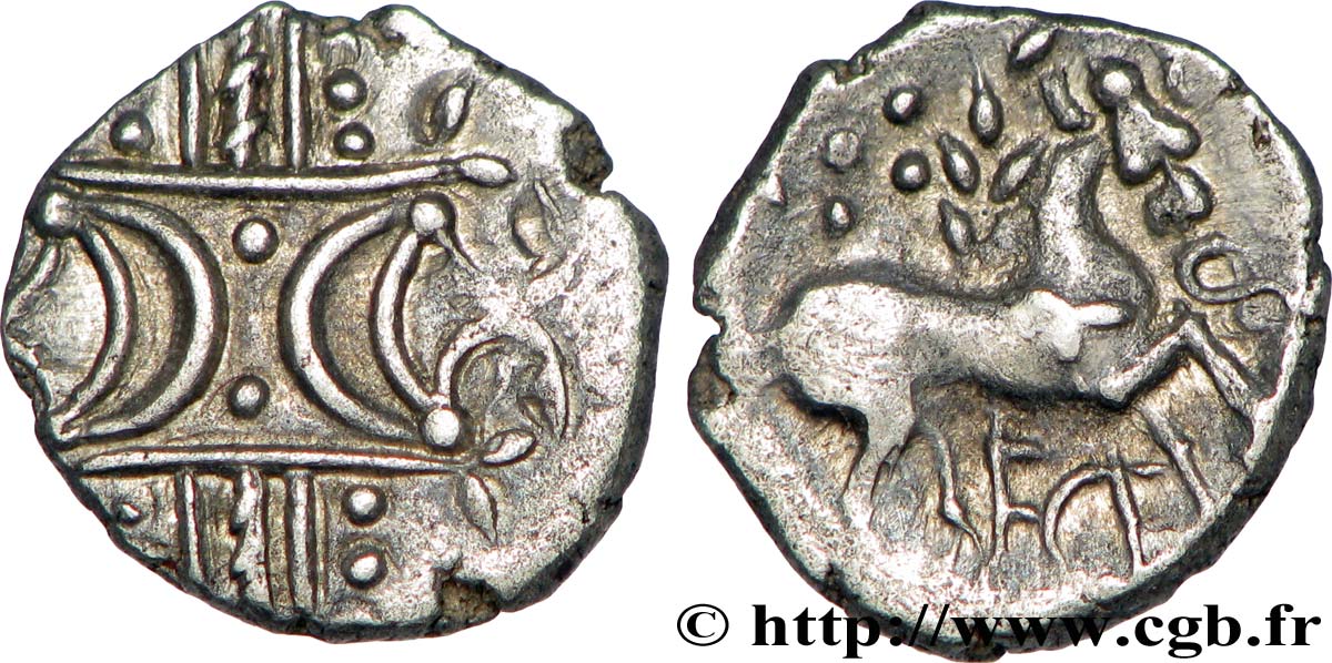 ICENI - ICÉNIENS Unité ou denier en argent “East-Anglian type” SUP