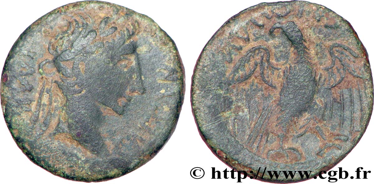 CENTRO - Inciertas (Región de) Bronze à l aigle (semis ou quadrans), imitation BC/BC+