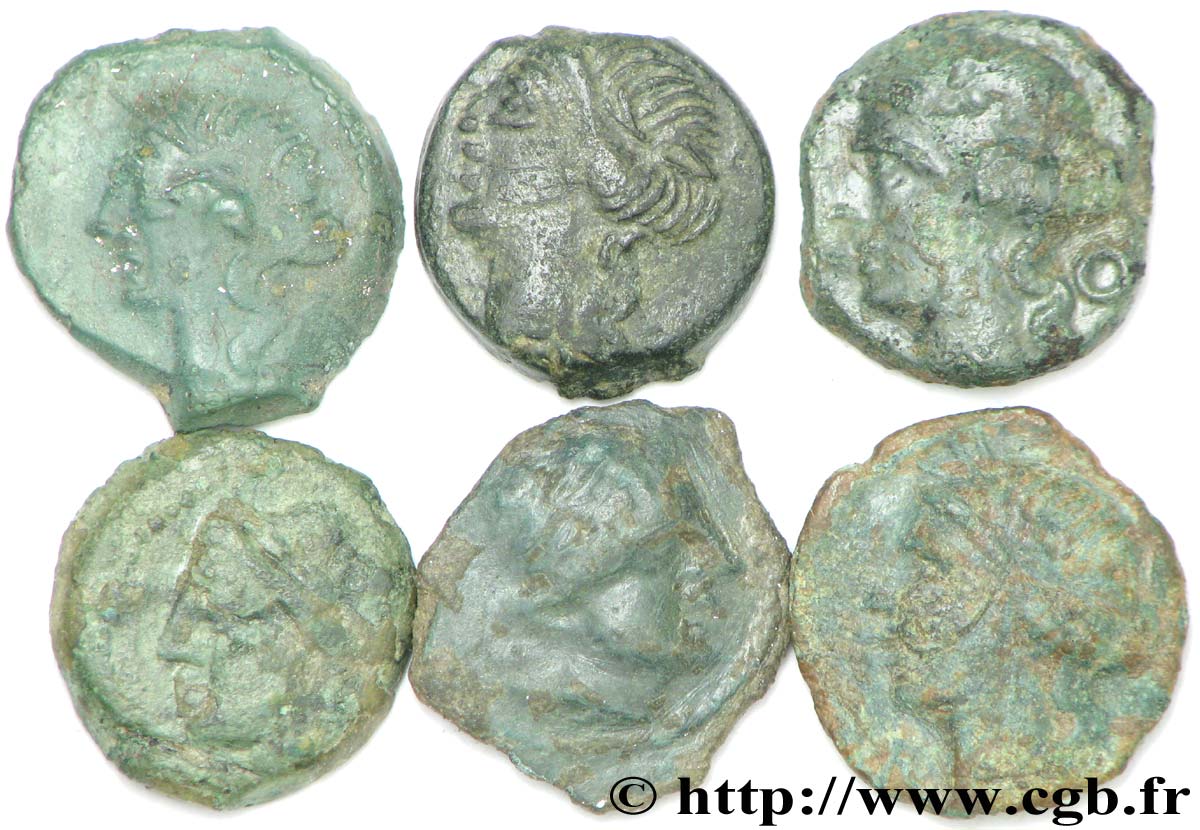 SOUTH-EASTERN OF THE GAULE Lot de 6 petits bronzes lote