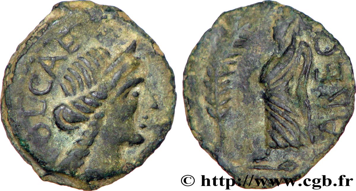GALLIA - SUDOVESTE DE GALLIA - VOLCÆ ARECOMICI (Regione di Nima) Bronze au Démos, VOLCAE AREC q.SPL/BB