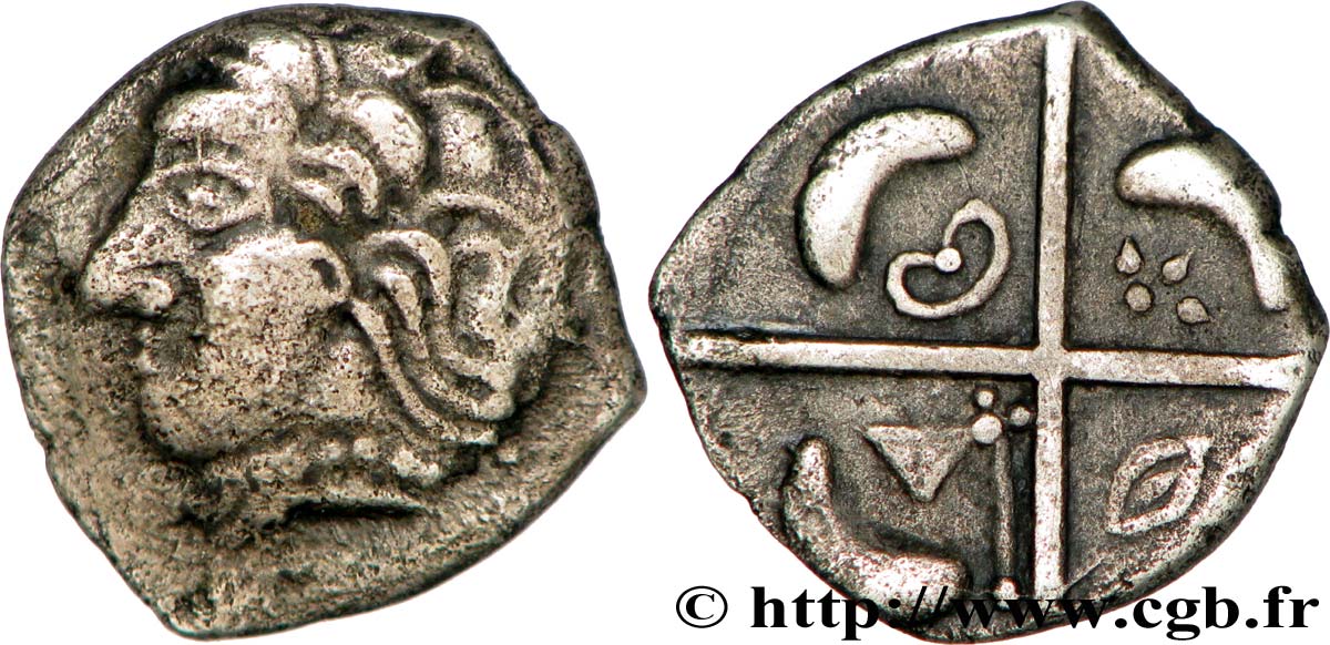 GALLIA - SUDOVESTE DELLA GALLIA LONGOSTALETES (Regione di Narbonne) Drachme “au style languedocien”, S. 294-295 BB/q.SPL