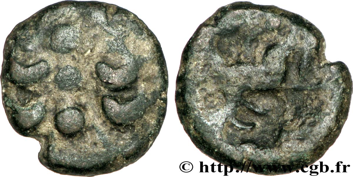 GALLIA BELGICA - NERVII (Bélgica) Bronze au rameau VARTICEO BC/BC+