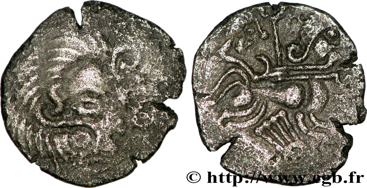 GALLIA - ARMORICA - CORIOSOLITÆ (Regione di Corseul, Cotes d Armor) Statère de billon, classe Va au nez en crosse q.BB/BB