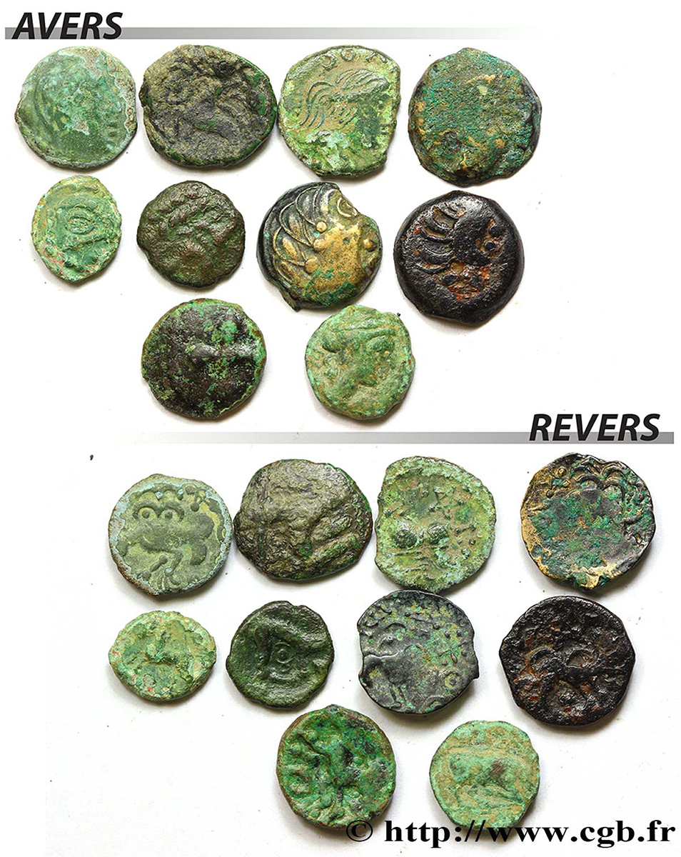 Gallia Lot de 10 bronzes variés lote