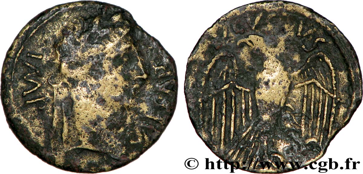 ZENTRUM - Unbekannt - (Region die) Bronze à l aigle (semis ou quadrans), imitation S/fSS