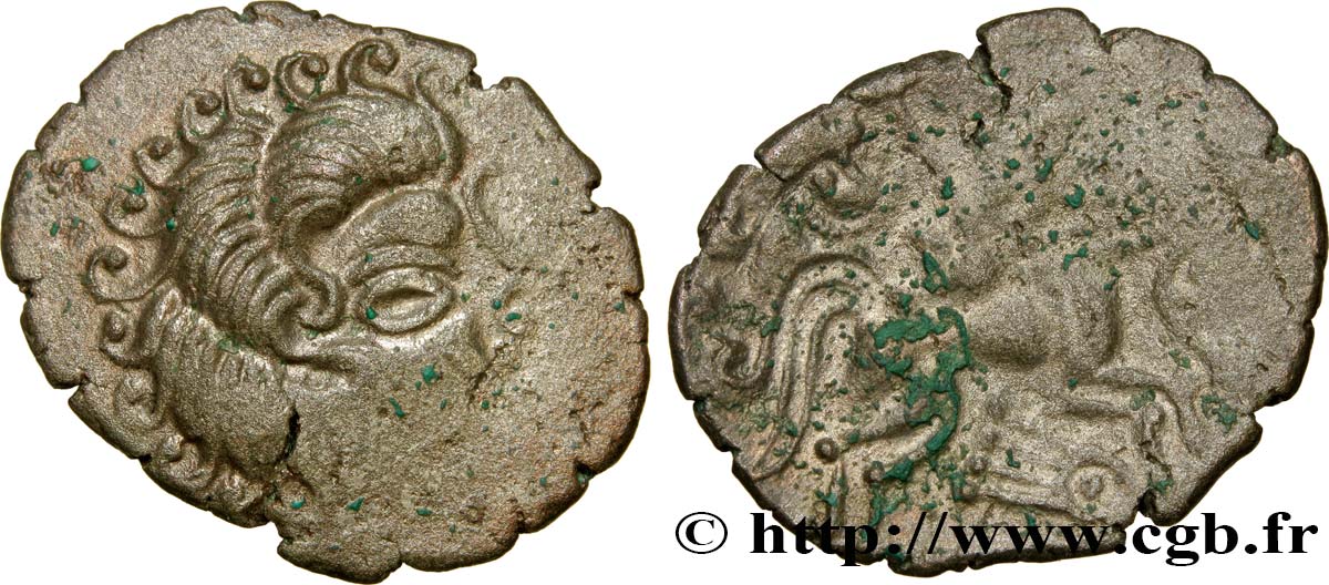 GALLIA - ARMORICA - CORIOSOLITÆ (Región de Corseul, Cotes d Armor) Statère de billon, classe IVb EBC/BC