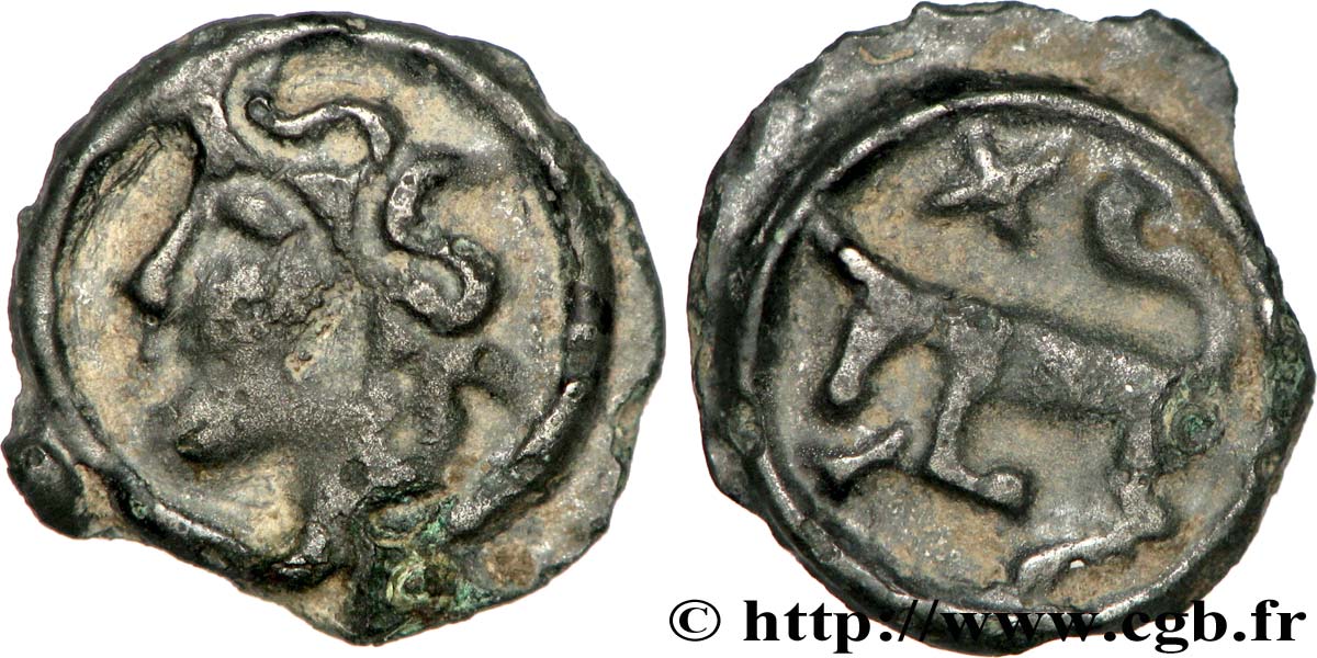 TURONS (Région de Touraine) Potin “à la tête diabolique” et à la croisette SUP