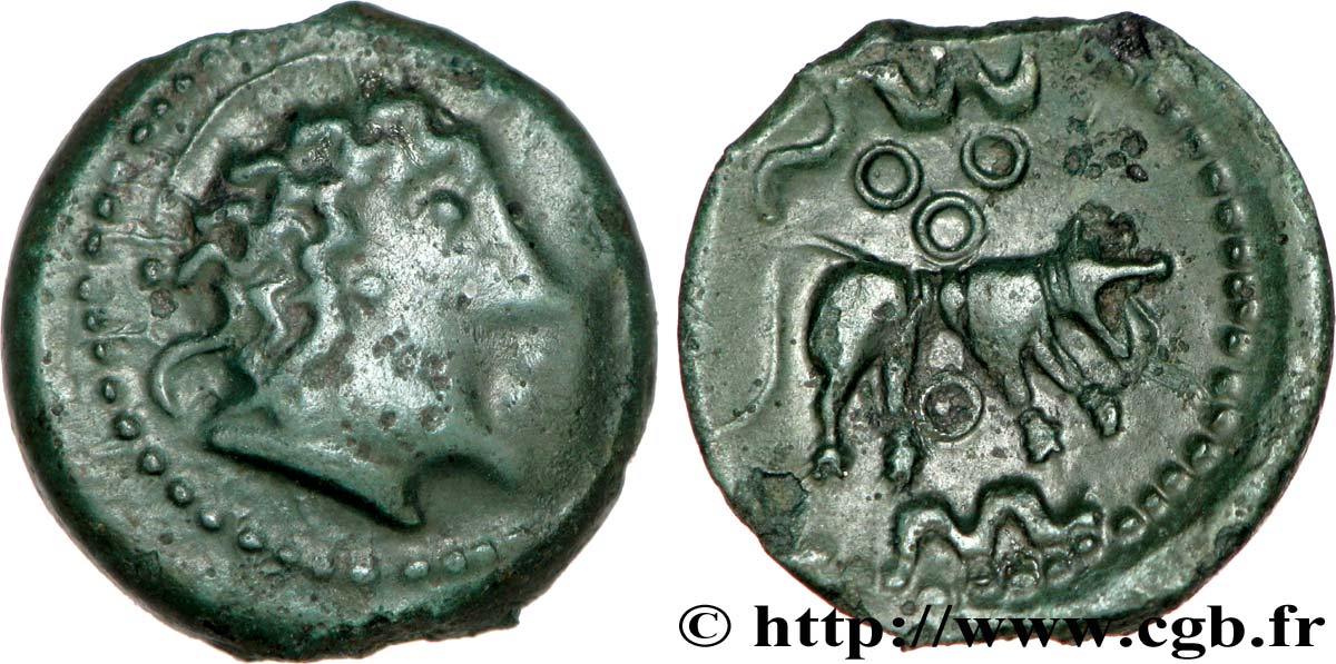 GALLIA - CARNUTES (Regione della Beauce) Bronze au loup, DT. S 2610 A BB/SPL