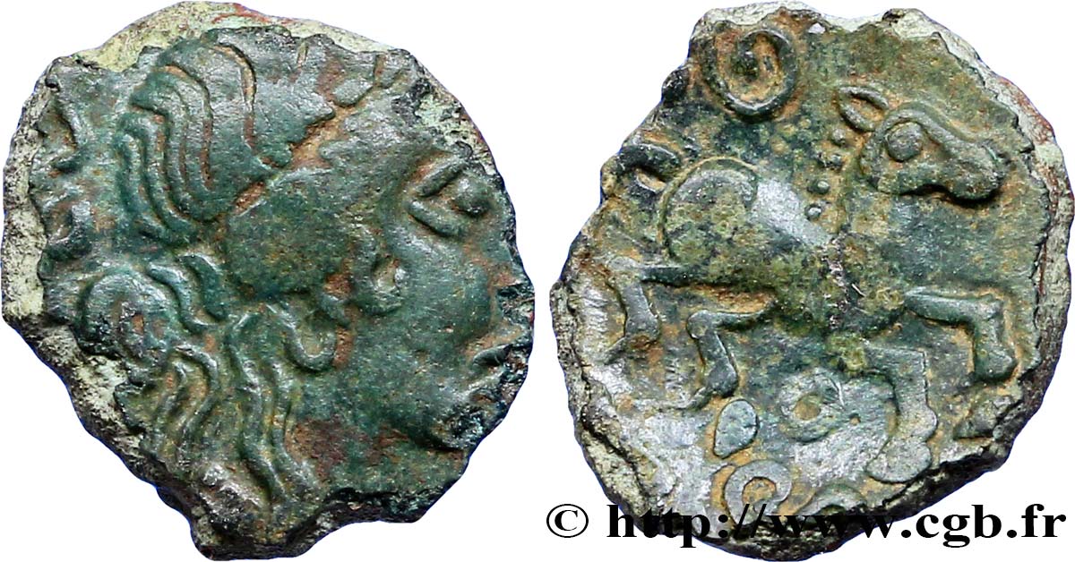VELIOCASSES (Area of Norman Vexin) Bronze SVTICCOS, classe IV au cheval AU