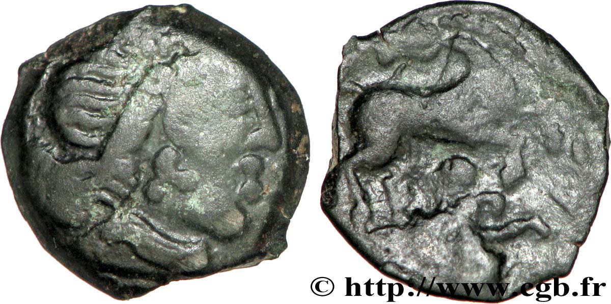 PARISII (Area of Paris) Bronze ECCAIOS, au cheval retourné XF/VF