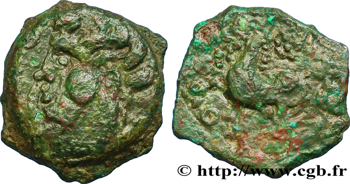 BITURIGES CUBI / MITTELWESTGALLIEN - UNBEKANNT Bronze ROAC, DT. 3716 et 2613 fSS