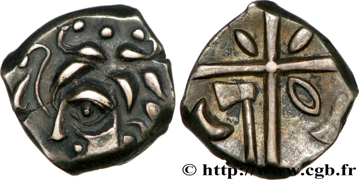 GALLIA - SOUTH WESTERN GAUL - VOLCÆ TECTOSAGES (Area of Toulouse) Drachme de style hybride entre “cubiste et romanisé”, S. 72 AU