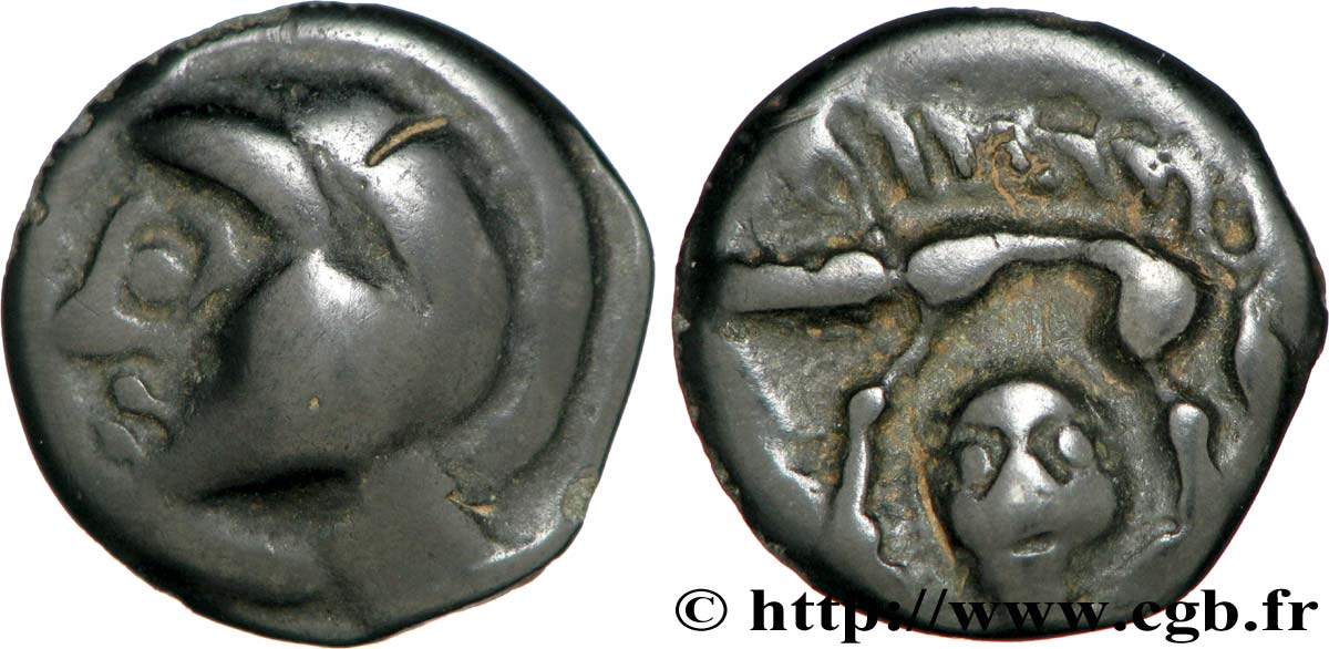 HIGH AND MIDDLE SEINE Potin au sanglier et à la tête coupée XF