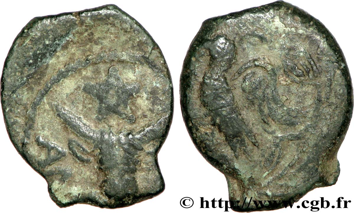 MEDIOMATRICI (Region die Metz) Bronze AMBACTVS au bucrane et à l’aigle fSS