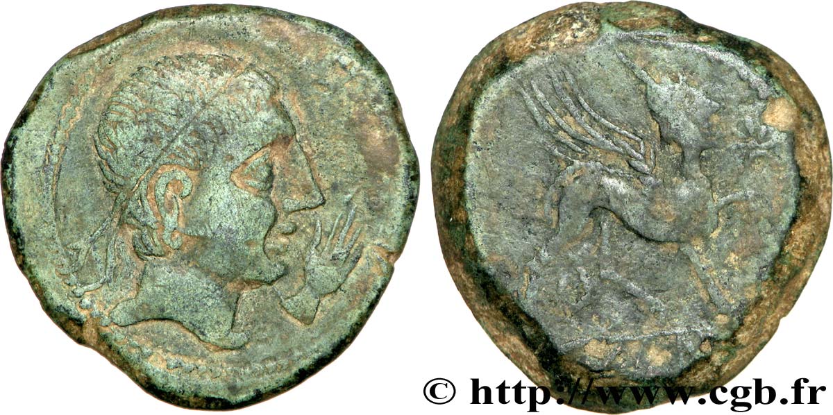 HISPANIA - CASTULO/KASTILO (Province de Jaen/Calzona) Unité de bronze ou as TTB