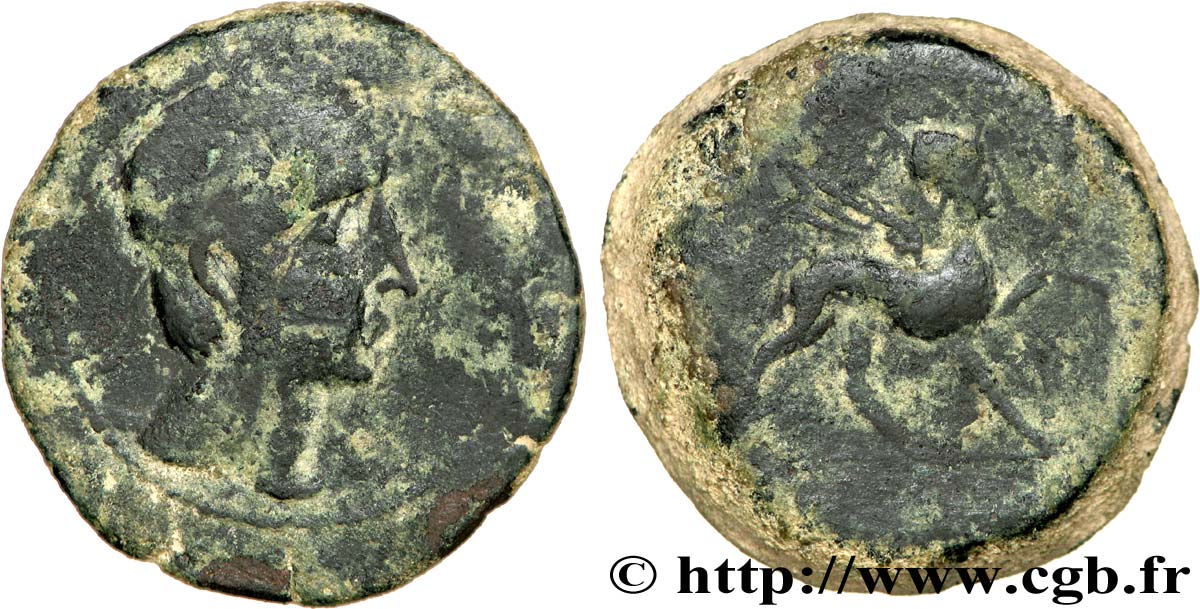 SPAGNA - IBERICO - CASTULO/KASTILO (Provincia di Jaen/Calzona) Unité de bronze ou as MB/q.BB