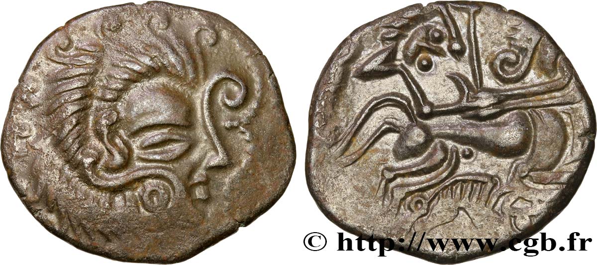 GALLIA - ARMORICA - CORIOSOLITÆ (Región de Corseul, Cotes d Armor) Statère de billon, classe VI EBC