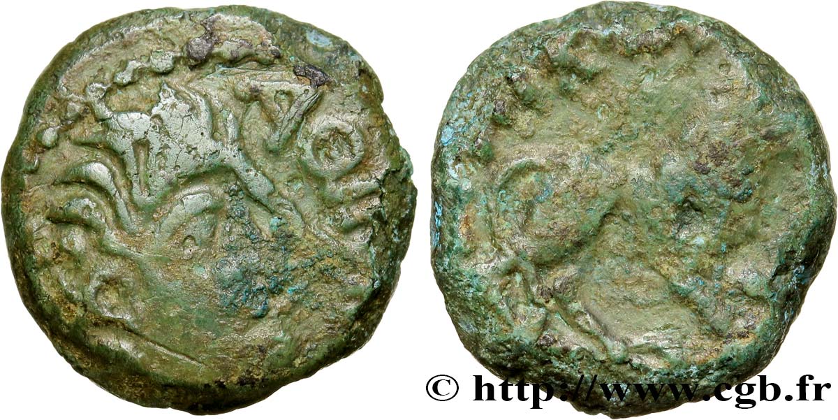 REMI / CARNUTES, Unspecified Bronze AOIIDIACI / A.HIR.IMP au lion fSS/S