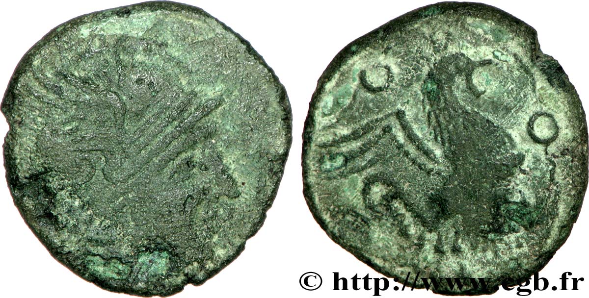 GALLIA - BELGICA - BELLOVACI (Región de Beauvais) Bronze au coq, “type de Bracquemont” BC