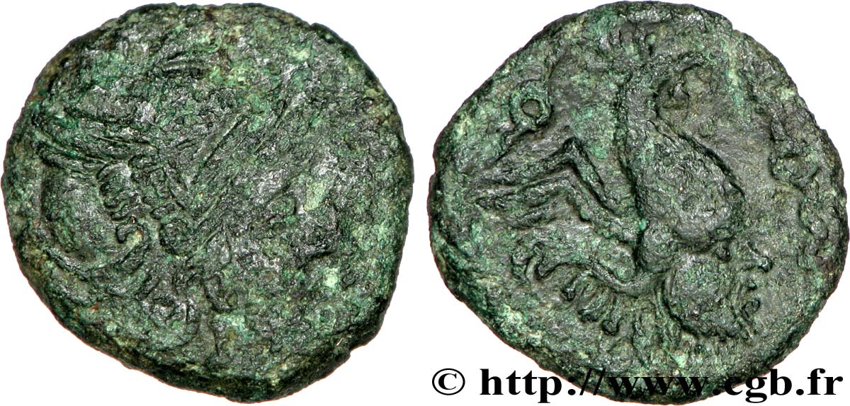 GALLIA - BELGICA - BELLOVACI (Región de Beauvais) Bronze au coq, “type de Bracquemont” RC+/BC