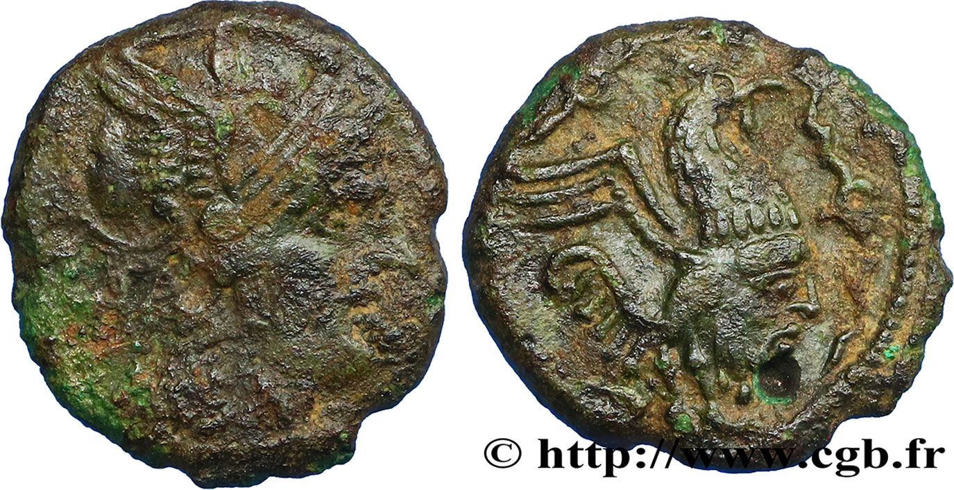 GALLIA BELGICA - BELLOVACI (Area of Beauvais) Bronze au coq, “type de Bracquemont” VF/XF