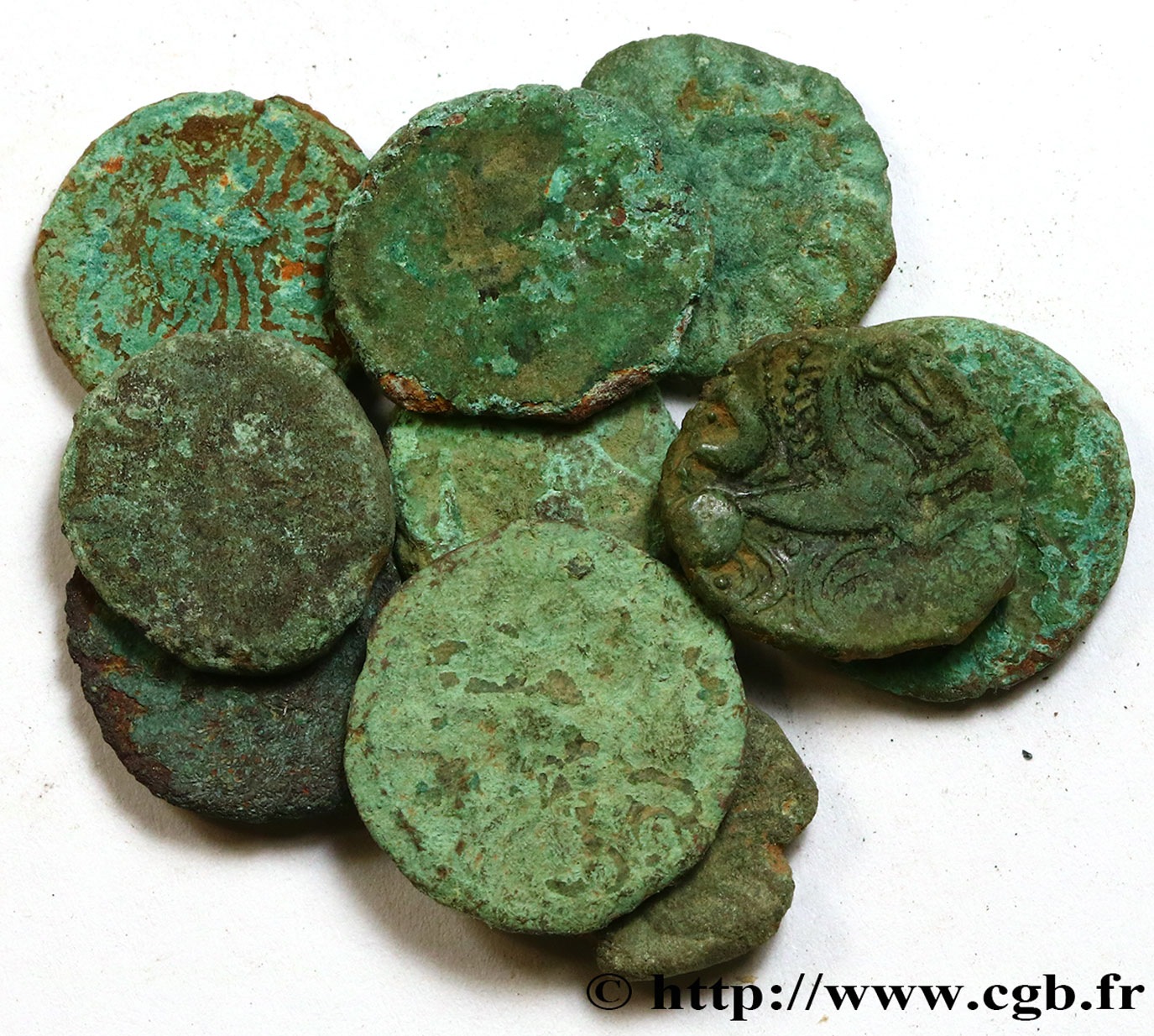 BELLOVAQUES / AMBIANI, Unspecified Lot de 10 bronzes lote