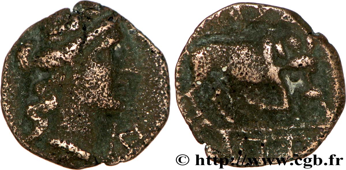 MASALIA - MARSEILLES Petit bronze au taureau (hémiobole ?) BC