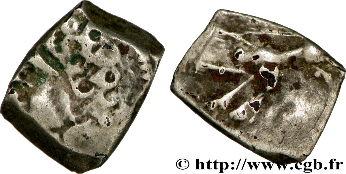 GALLIEN - SÜDWESTGALLIEN - RUTENI (Region die Rodez) Drachme “au sanglier”, “type de Fouzilhon” fourrée S/fSS