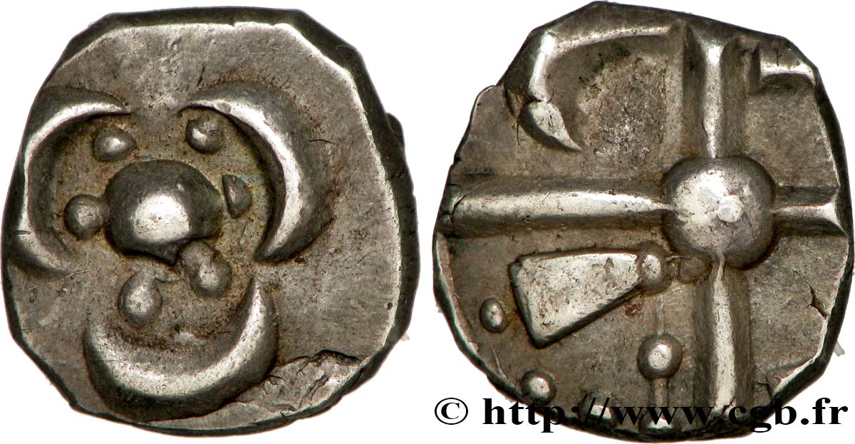 GALLIA - SUODESTE DE LA GALLIA - SOTIATES (Región de Sos) Drachme trilobée, S. 368 EBC