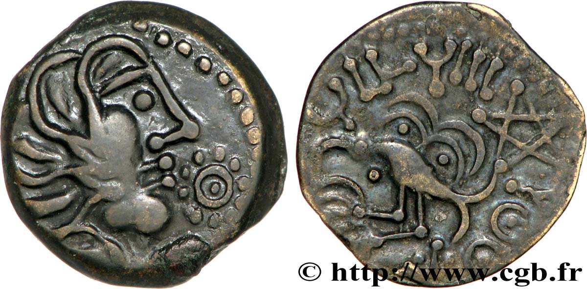 SÉNONS (région de Sens) Bronze YLLYCCI à l’oiseau, classe Va / Vc SUP/TTB+